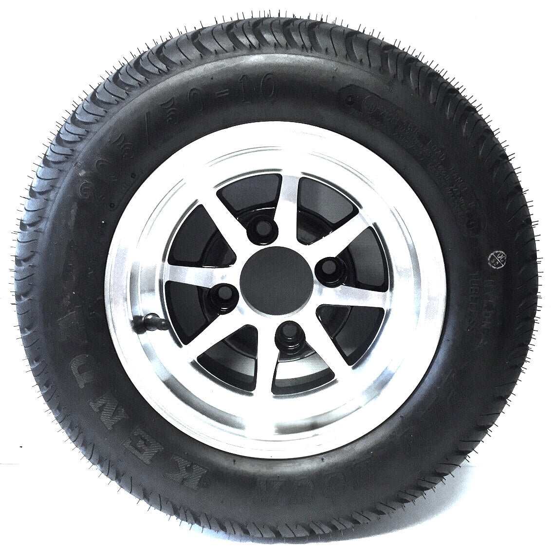 EMC WHEEL AND TYRE, 10 INCH ALLOY WITH 205/50/10 TYRE